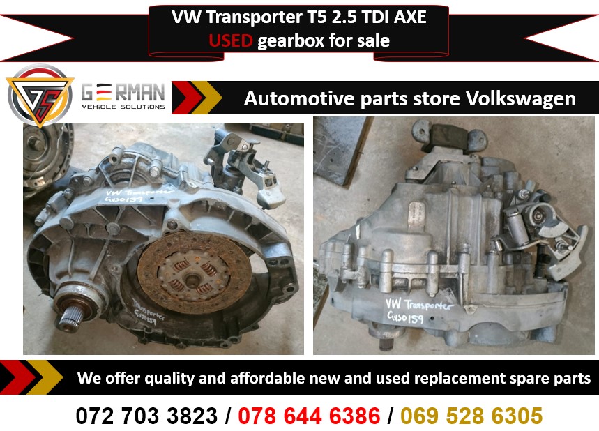 VW Transporter T5 2 5 TDI AXE Gearbox For Sale Junk Mail