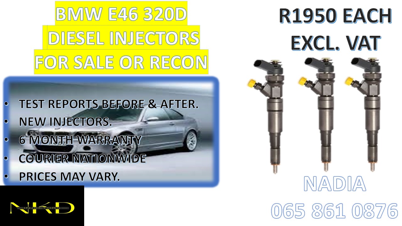 DIEEL INJECTORS FOR SALE FOR BMW E46 320D - Private Seller DIEEL INJECTORS FOR SALE FOR BMW E46 320D - Private Seller