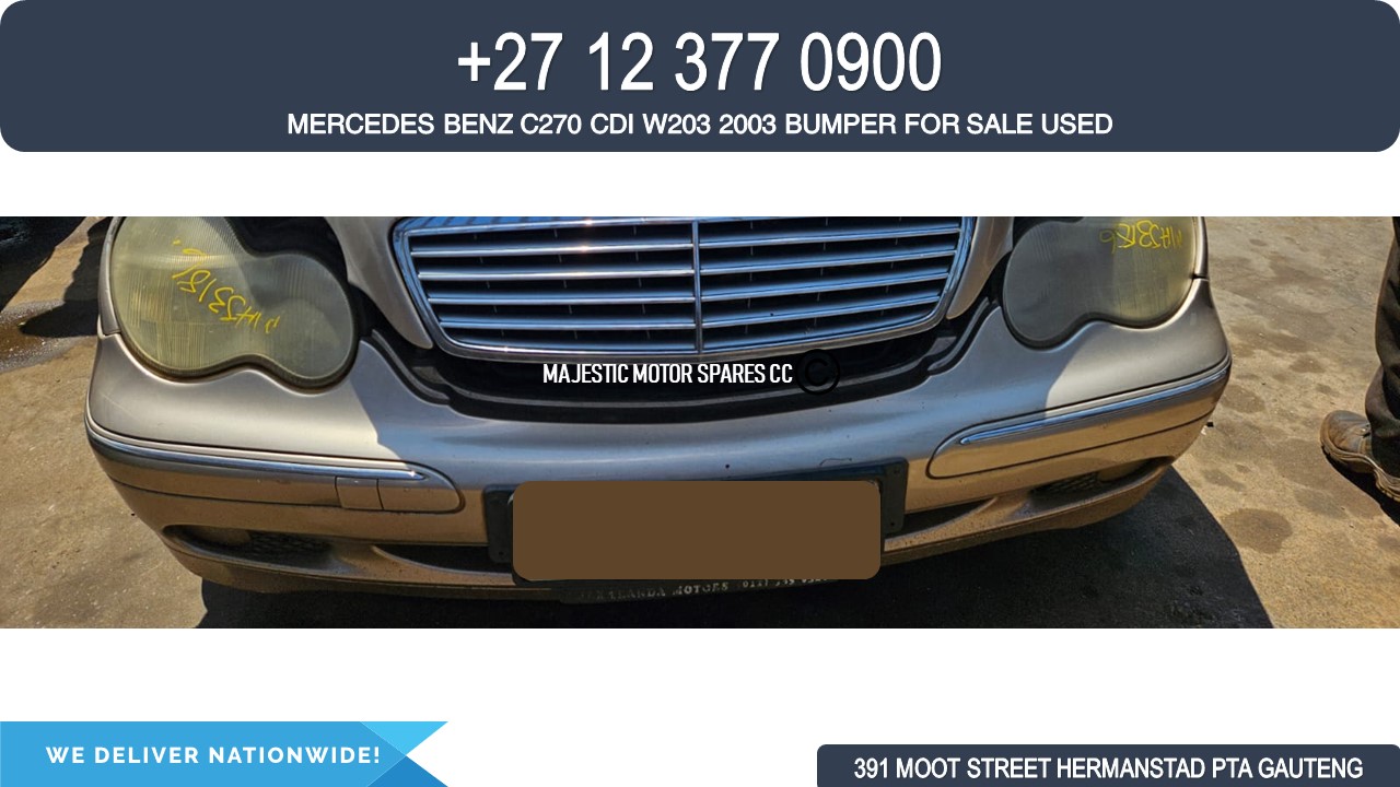 Mercedes Benz C270 cdi 2003 front bumper shell for sale Mercedes Benz C270 cdi 2003 front bumper shell for sale