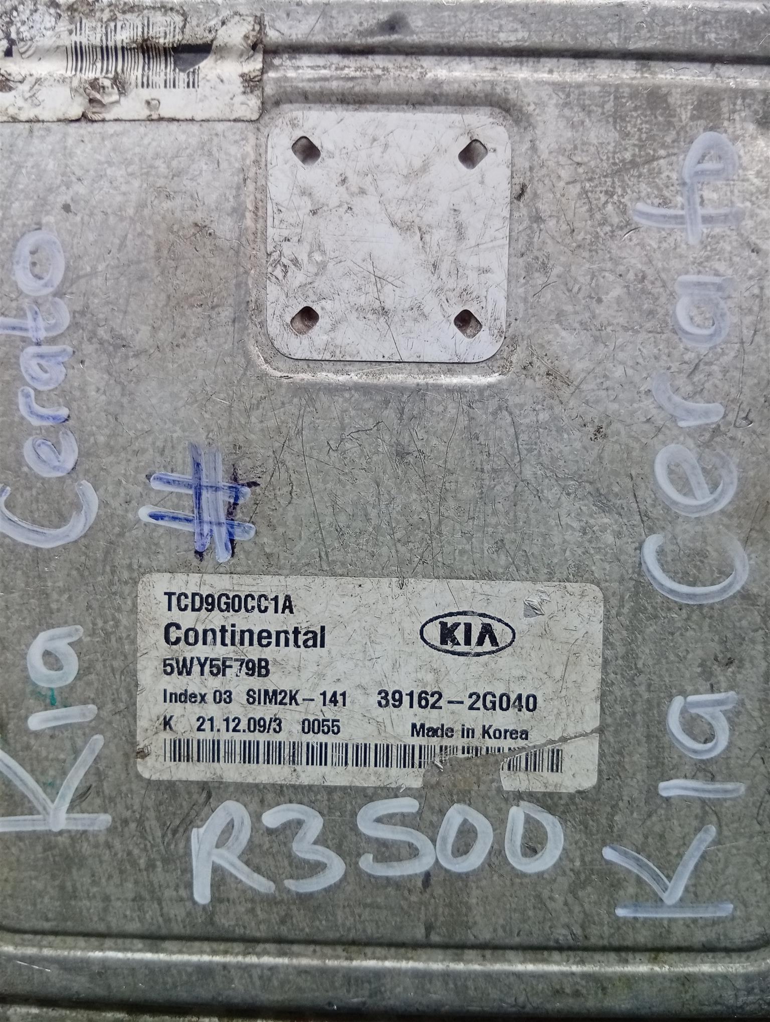 Kia cerato ECU computer box 39162-2G040 5WY5F79B TCD9GOCC1A - Private Seller Kia cerato ECU computer box 39162-2G040 5WY5F79B TCD9GOCC1A - Private Seller