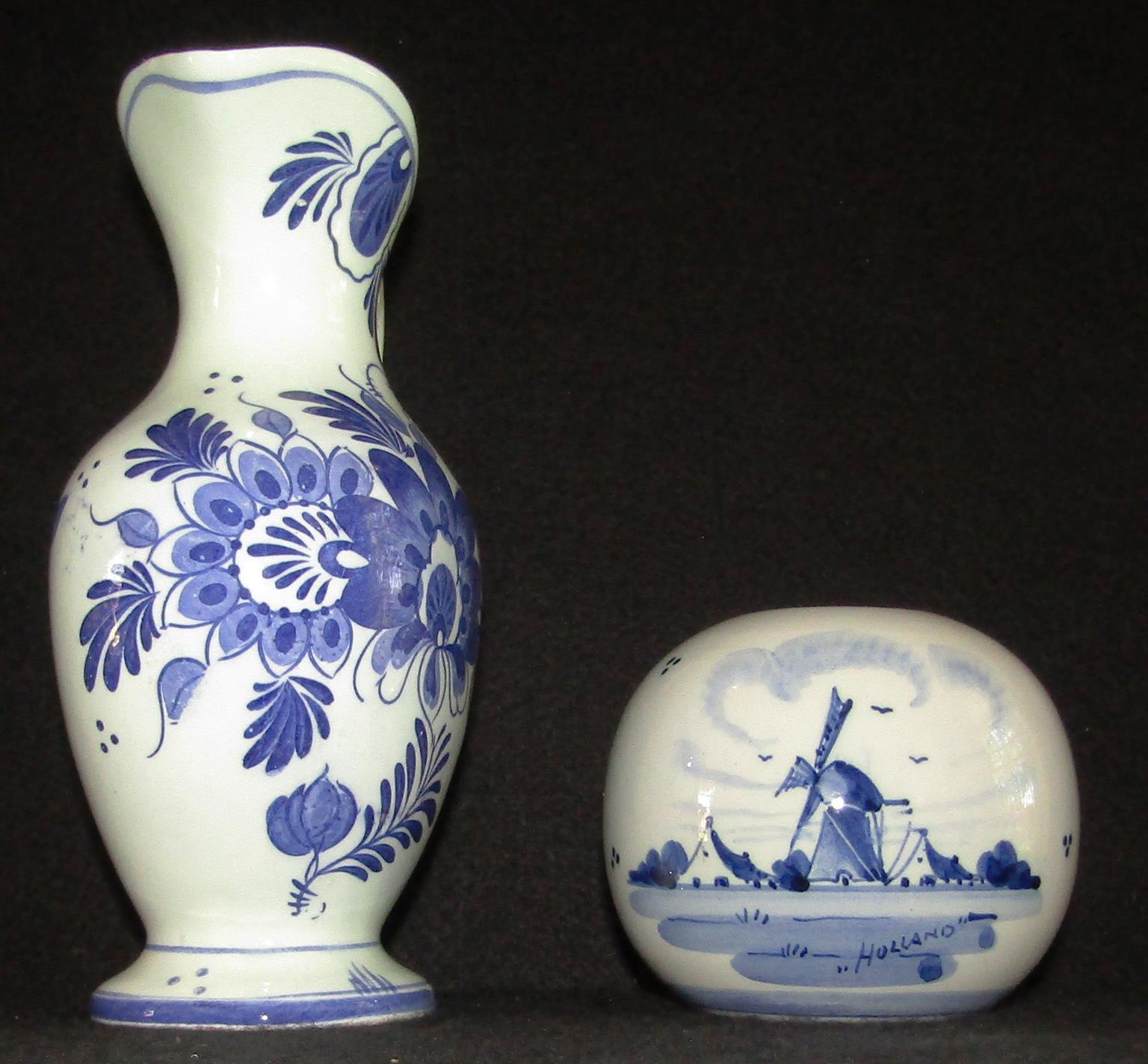Fine Porcelain Dutch Pitcher and Bowl