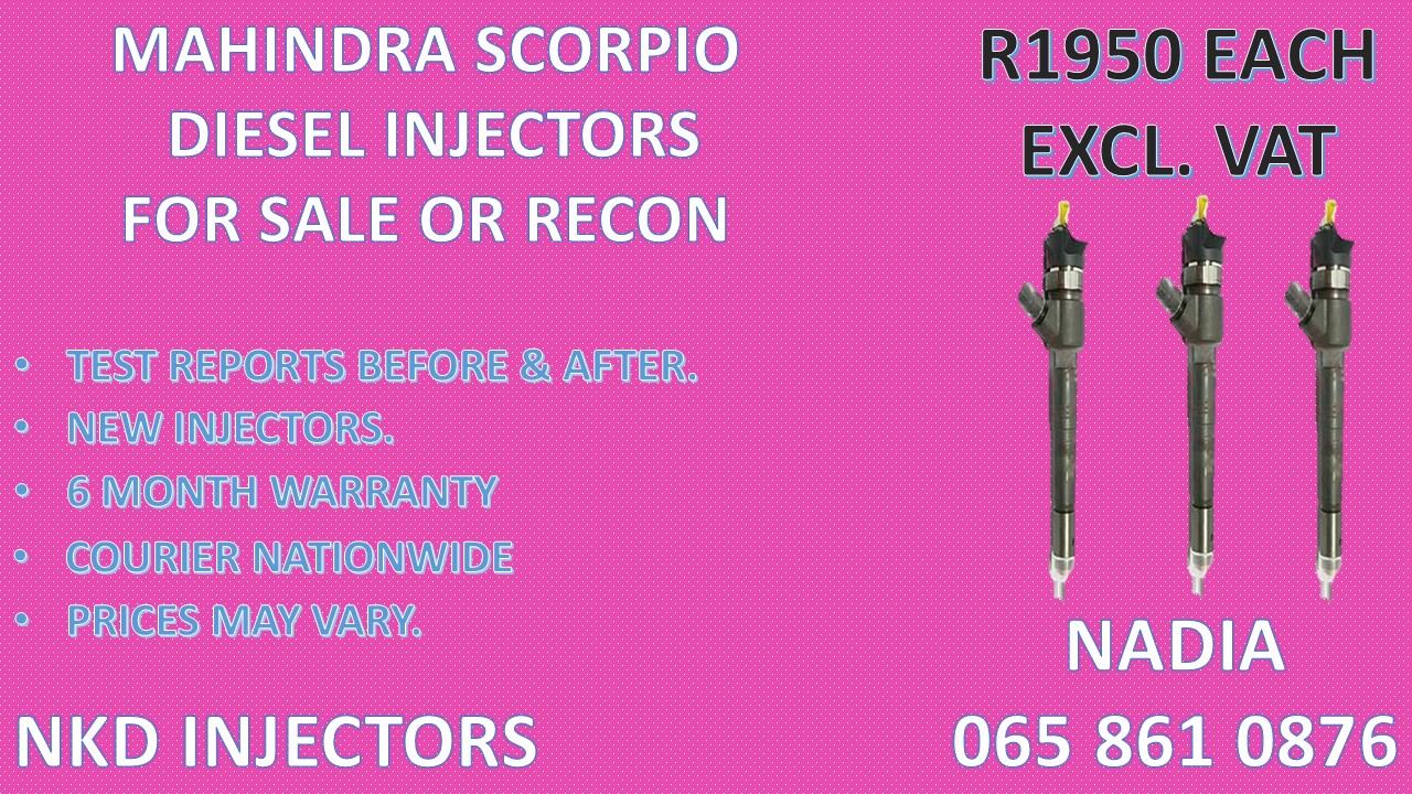 DIESEL INJECTORS FOR SALE FOR MAHINDRA SCORPIO - FULLY TESTED - Private Seller DIESEL INJECTORS FOR SALE FOR MAHINDRA SCORPIO - FULLY TESTED - Private Seller