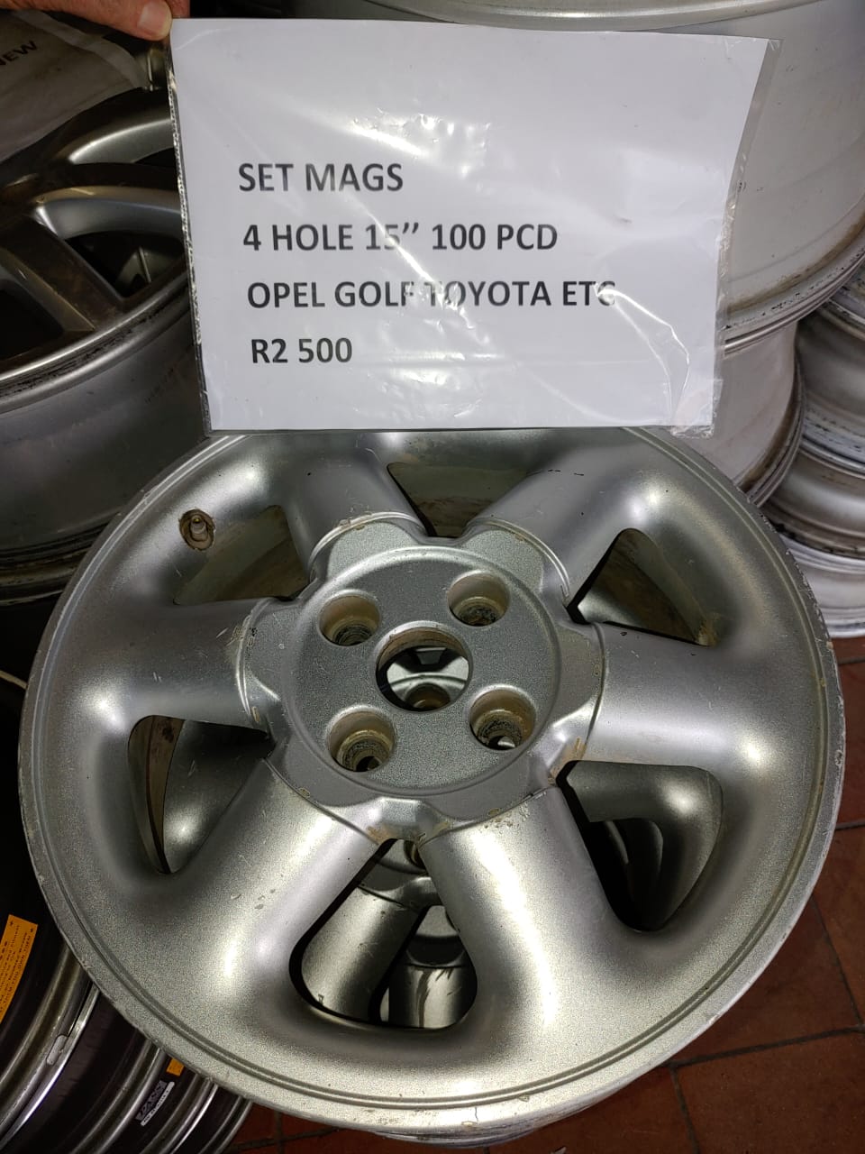 MAG SET 4 HOLE 15 100 PCD OPEL GOLF TOYOTA  FOR SALE - Private Seller