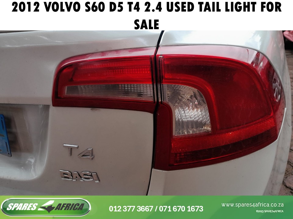 2012 VOLVO S60 D5 / T4 2.4 TAIL LIGHT (USED) – FOR SALE - Private Seller 2012 VOLVO S60 D5 / T4 2.4 TAIL LIGHT (USED) – FOR SALE - Private Seller