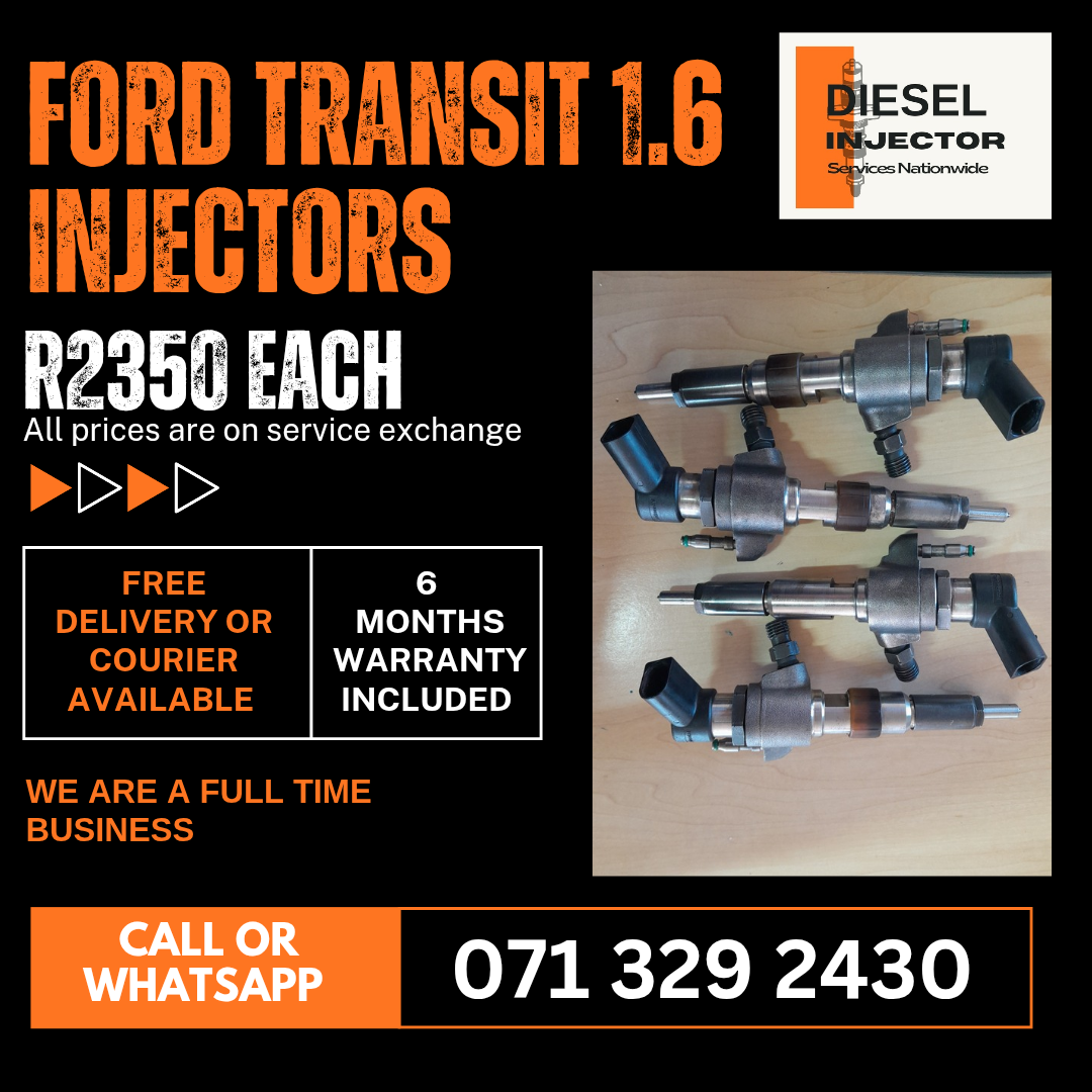 FORD TRANSIT 1.6 INJECTORS FOR SALE WITH WARRANTY INCLUDED - Private Seller FORD TRANSIT 1.6 INJECTORS FOR SALE WITH WARRANTY INCLUDED - Private Seller