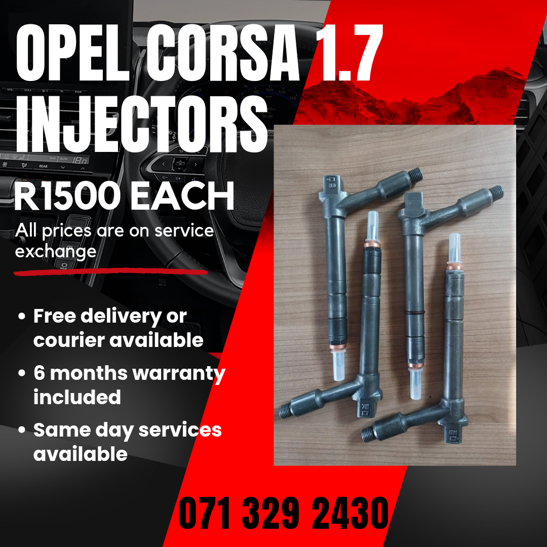 OPEL CORSA 1.7 INJECTORS FOR SALE WITH WARRANTY ON - Private Seller OPEL CORSA 1.7 INJECTORS FOR SALE WITH WARRANTY ON - Private Seller