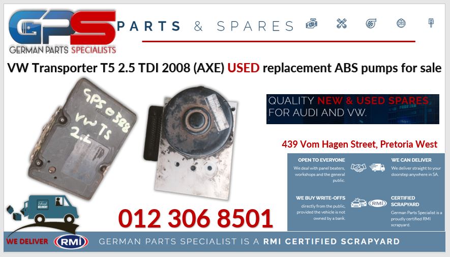 VW Transporter T5 2.5TDI 2008 (AXE) used replacement ABS pumps for sale - Private Seller VW Transporter T5 2.5TDI 2008 (AXE) used replacement ABS pumps for sale - Private Seller