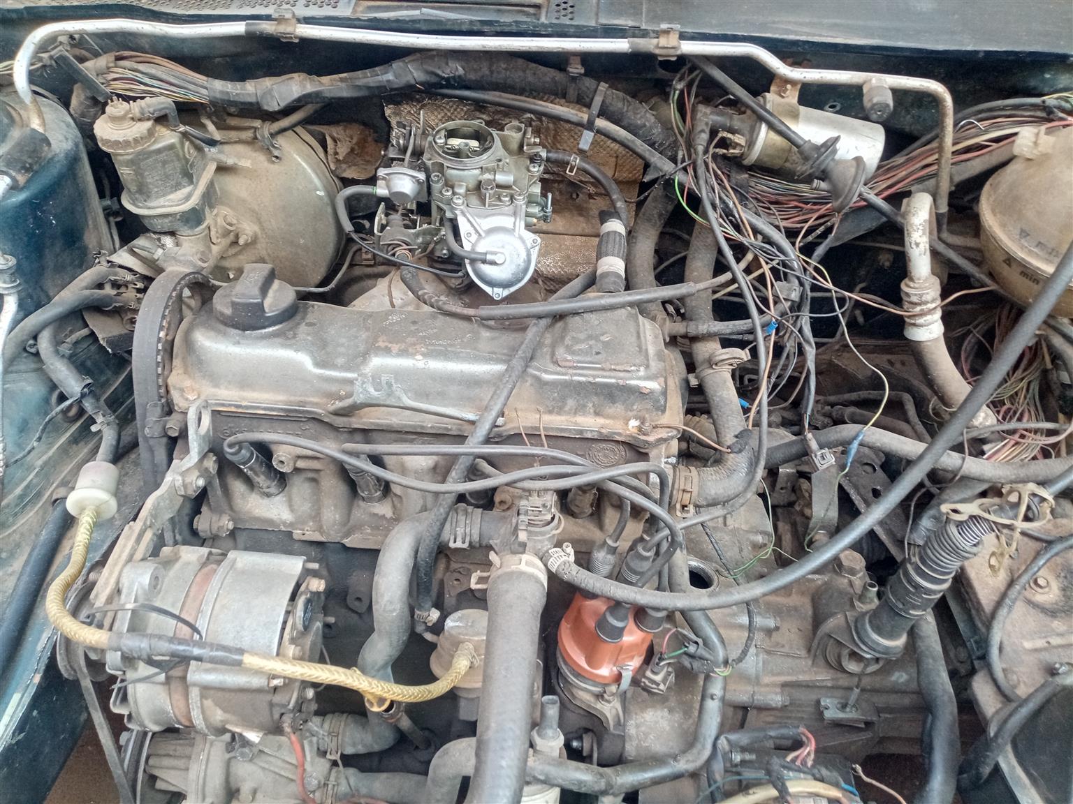 Engine and gear box