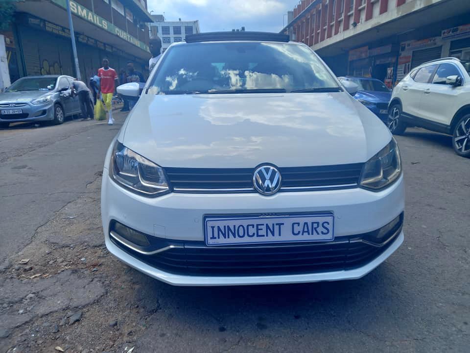 2015 VW POLO 1.2 TSI  HIGHLINE, PETROL, MANUAL, WHITE COLOUR, MILEAGE