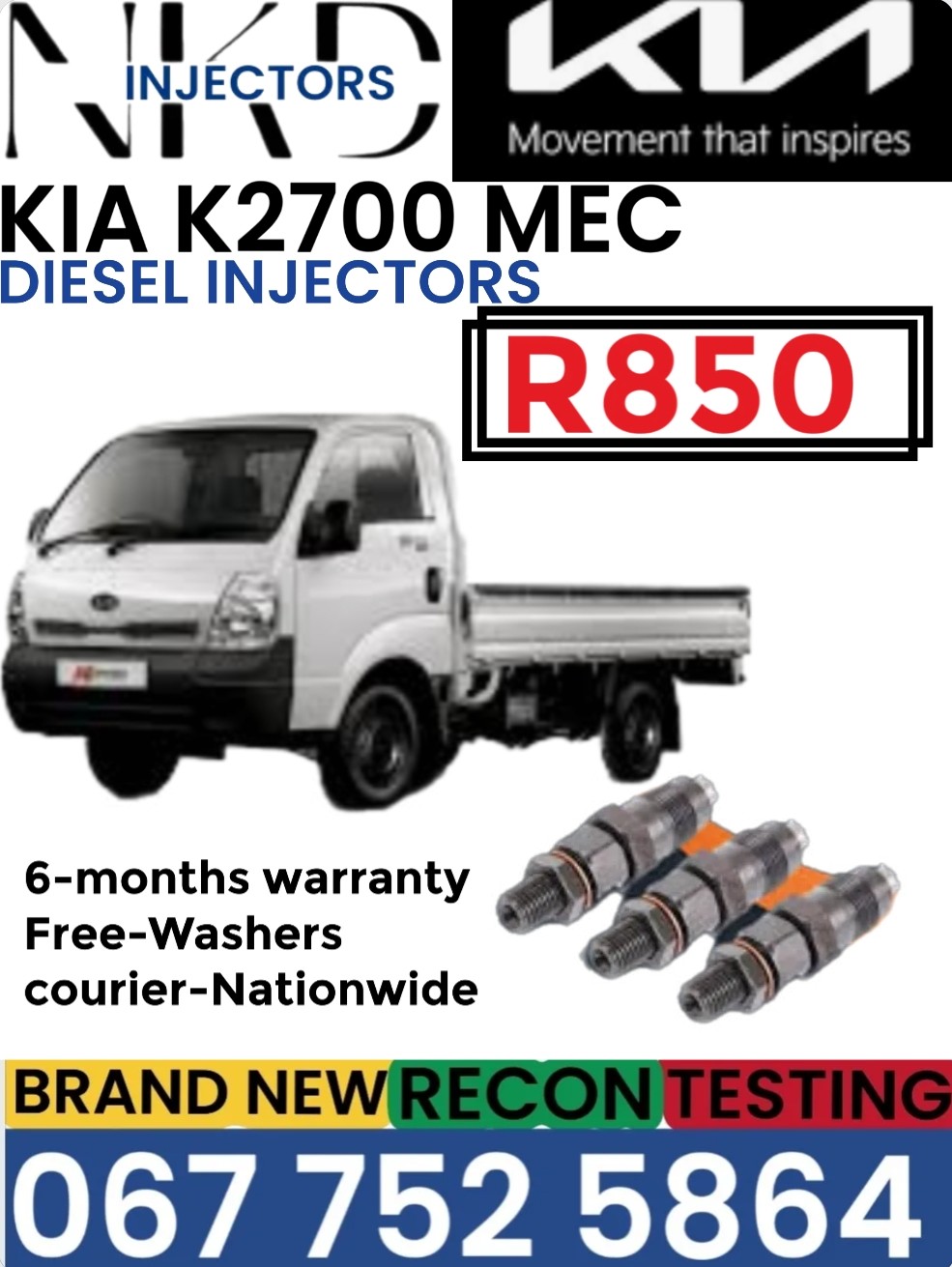 Kia K2700 Mec Diesel injectors - Private Seller Kia K2700 Mec Diesel injectors - Private Seller