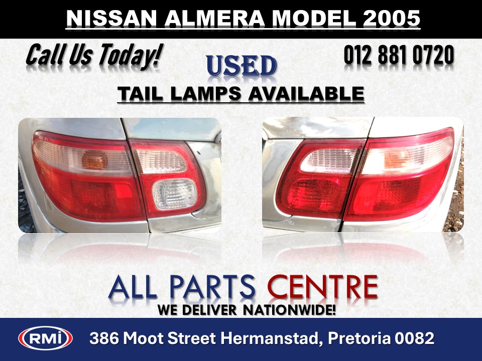 Nissan Almera Model 2005 Used Tail Lamps for Sale Nissan Almera Model 2005 Used Tail Lamps for Sale