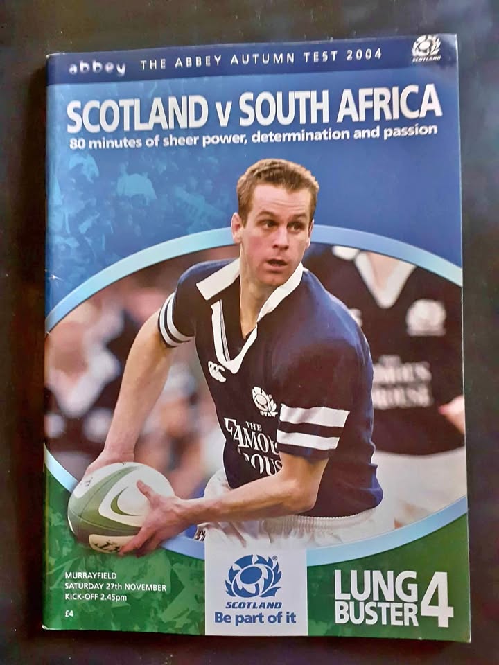 Scotland vs South Africa 2004 Test Match Programme Scotland vs South Africa 2004 Test Match Programme