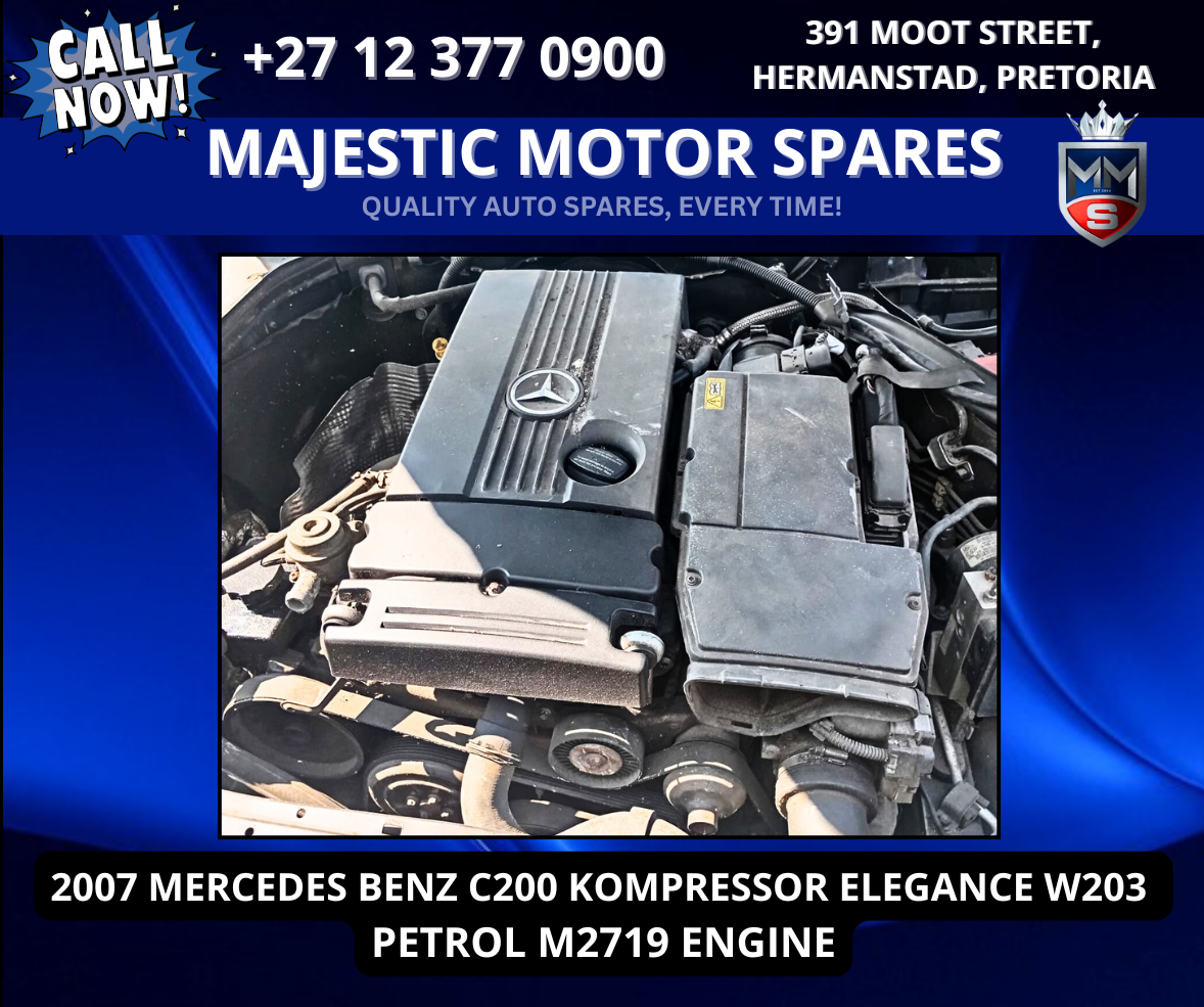 2007 Mercedes Benz C200 Kompressor W203 M2719 Engine For Sale - Private Seller 2007 Mercedes Benz C200 Kompressor W203 M2719 Engine For Sale - Private Seller