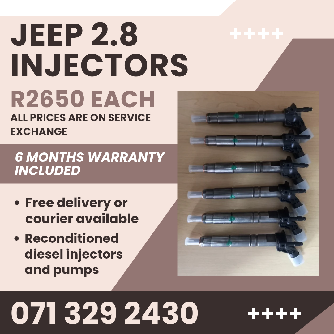 JEEP 2.8 INJECTORS FOR SALE WITH WARRANTY - Private Seller JEEP 2.8 INJECTORS FOR SALE WITH WARRANTY - Private Seller