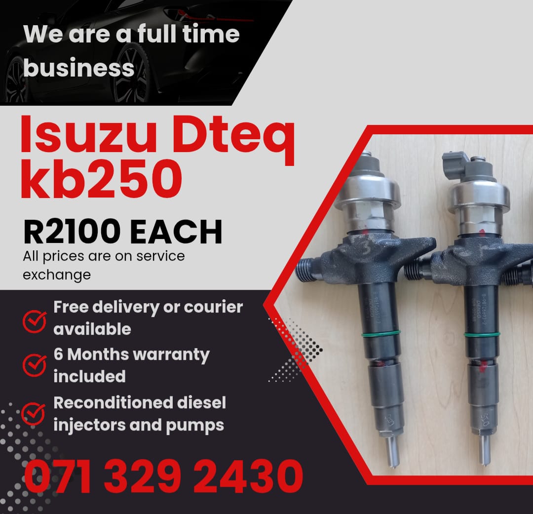 ISUZU DTEQ KB250 INJECTORS FOR SALE WITH WARRANTY - Private Seller ISUZU DTEQ KB250 INJECTORS FOR SALE WITH WARRANTY - Private Seller
