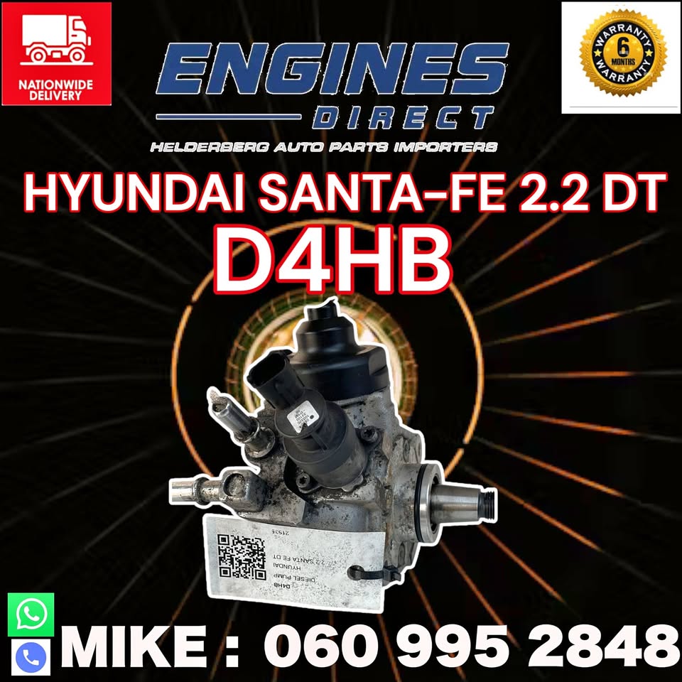 Import Low Mileage Hyundai Santa-Fe 2.2 D4HB Diesel Pump - Private Seller Import Low Mileage Hyundai Santa-Fe 2.2 D4HB Diesel Pump - Private Seller