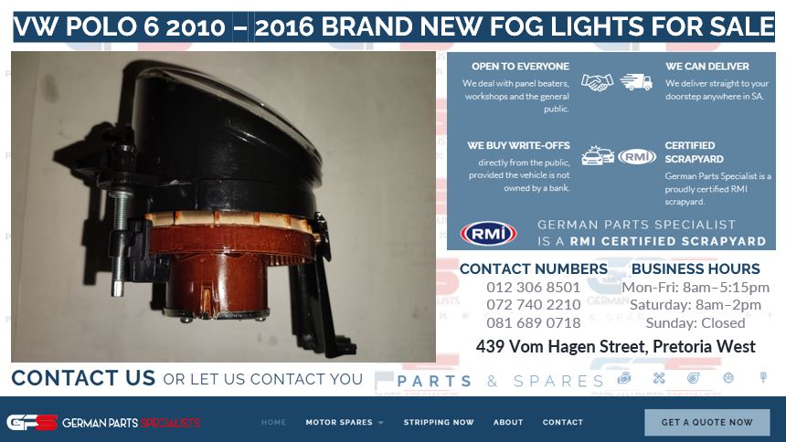 VW POLO 6 2010 – 2016 BRAND NEW FOG LIGHTS FOR SALE - Private Seller VW POLO 6 2010 – 2016 BRAND NEW FOG LIGHTS FOR SALE - Private Seller