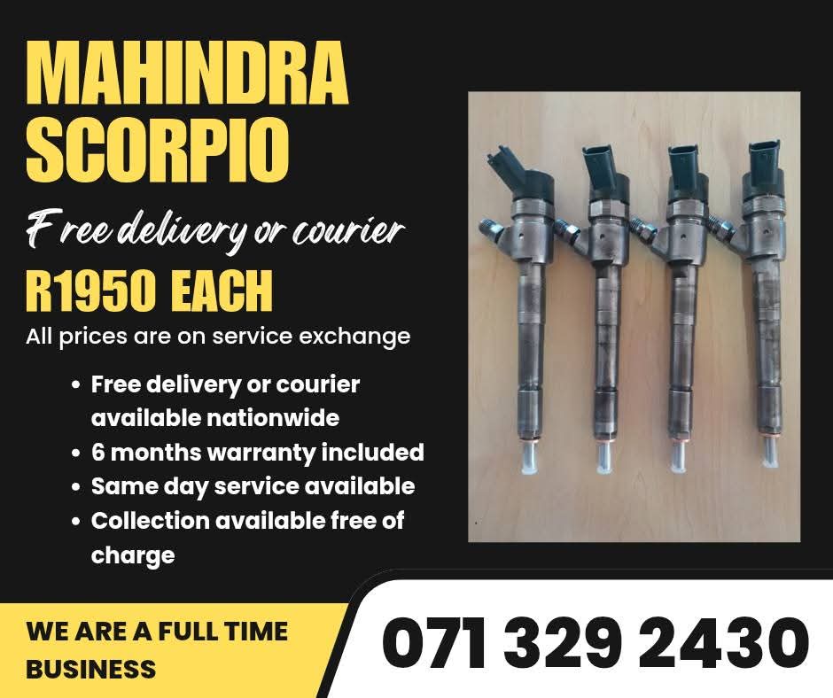 MAHINDRA SCORPIO INJECTORS FOR SALE WITH WARRANTY - Private Seller MAHINDRA SCORPIO INJECTORS FOR SALE WITH WARRANTY - Private Seller