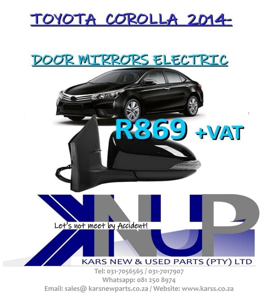 TOYOTA COROLLA 2014- DOOR MIRRORS ELECTRIC