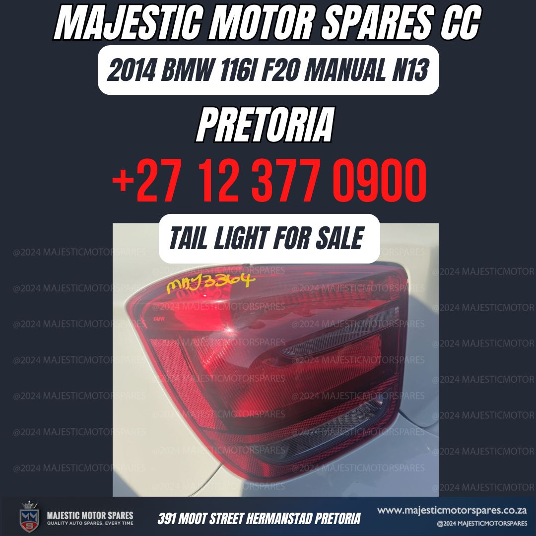 2014 BMW 116i F20 Tail Light for Sale - Second-Hand - Private Seller