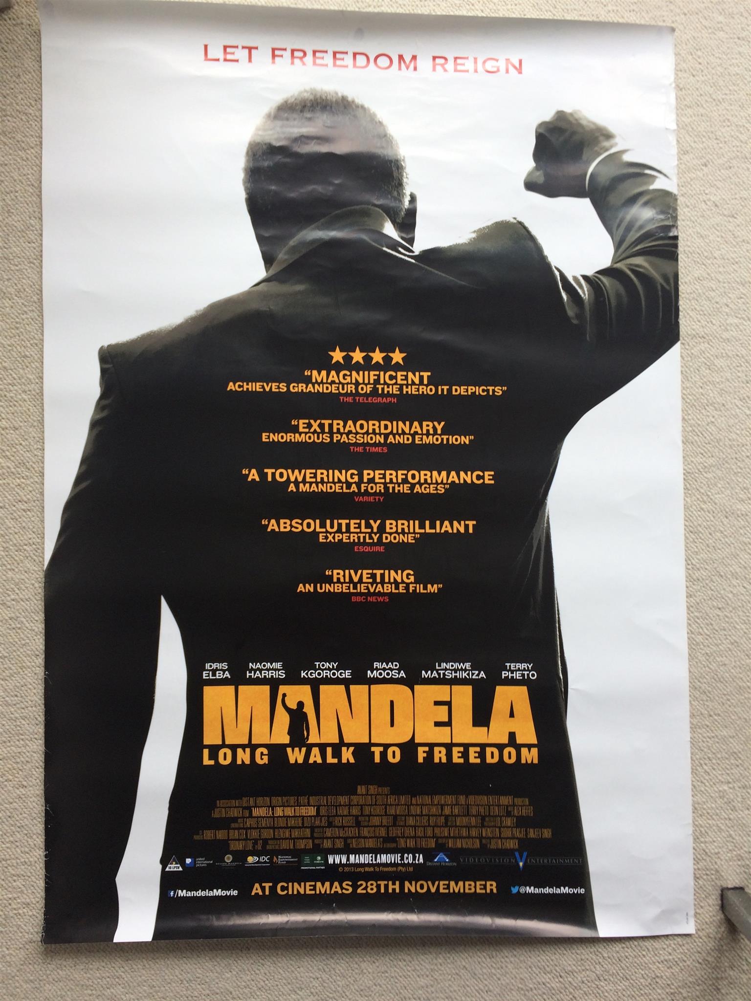 Nelson Mandela Movie Posters x 3 Size 100 X 70cm See Pictures R250 Nelson Mandela Movie Posters x 3 Size 100 X 70cm See Pictures R250
