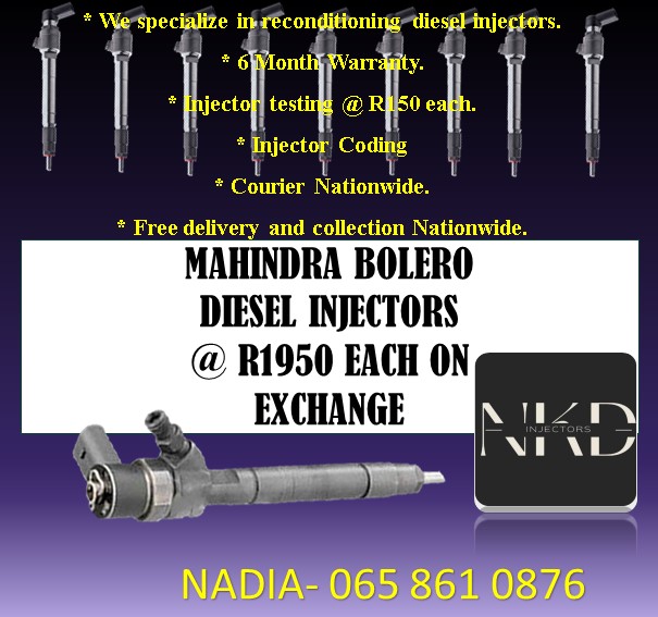Mahindra Bolero diesel injectors for sale - Private Seller Mahindra Bolero diesel injectors for sale - Private Seller