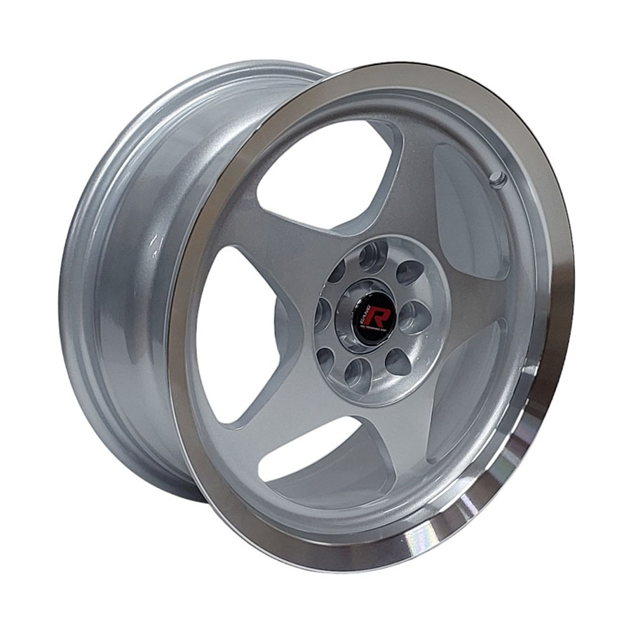 15″ GR5868F 4/100 & 4/108 Silver Machine Lip Alloy Wheels