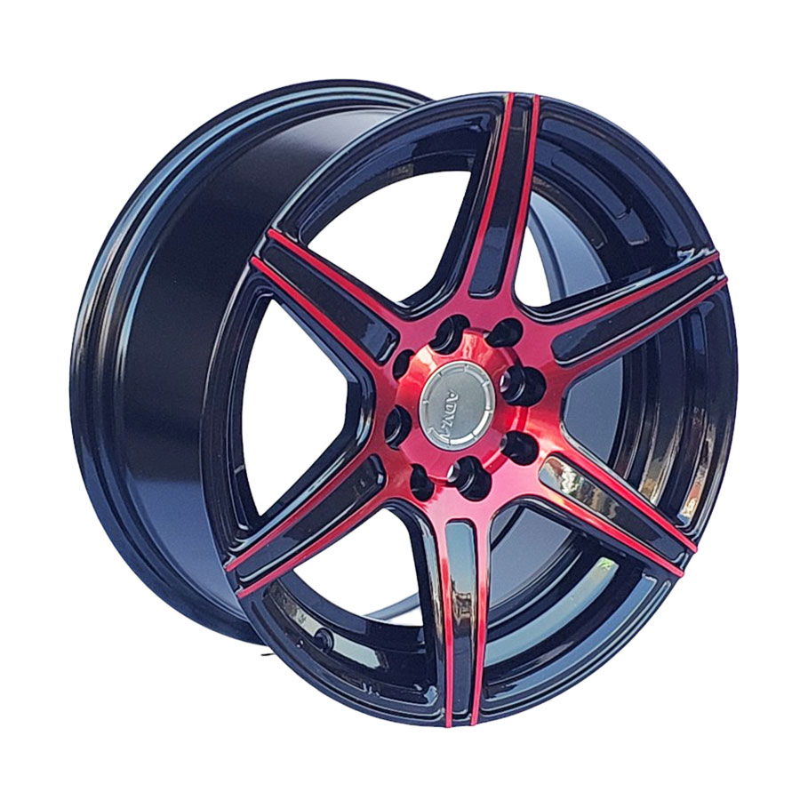 15″ GR156052 4/100 & 5/114 Black Machine Face Alloy Wheels