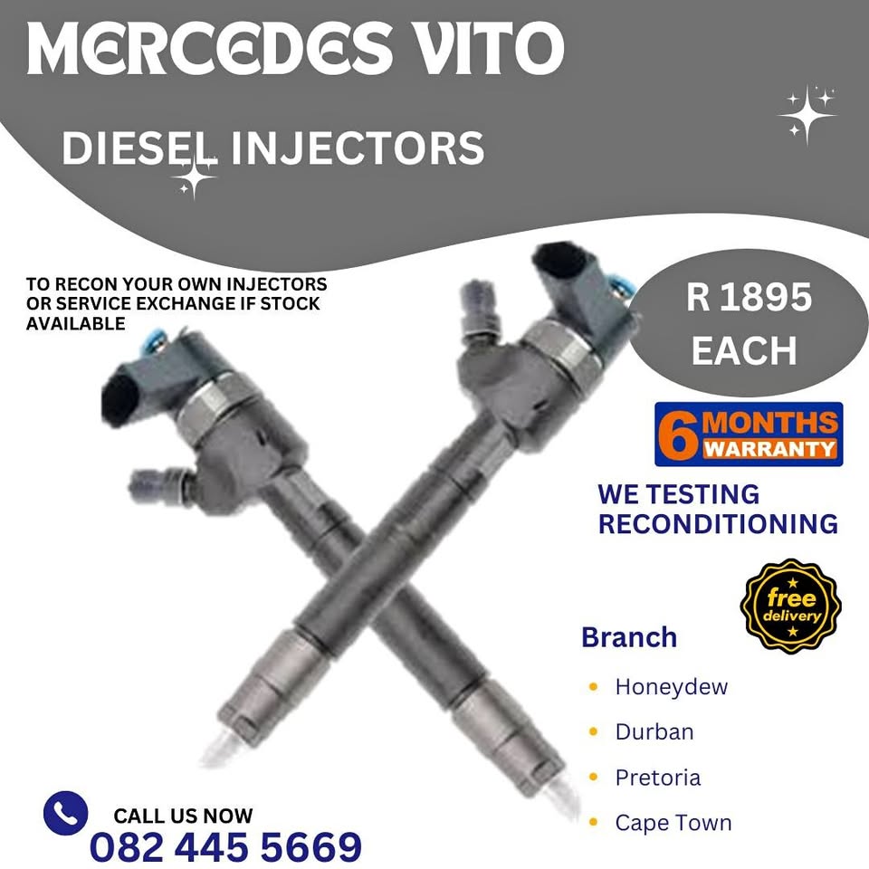 Mercedes Vito Diesel Injectors for sale on service exchange or to recon