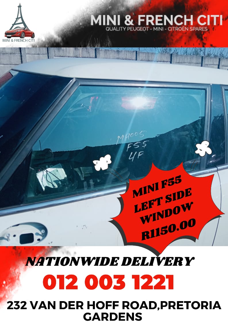 MINI COOPER F55 LEFT SIDE WINDOW FOR SALE – R1,150 (USED) - Private Seller