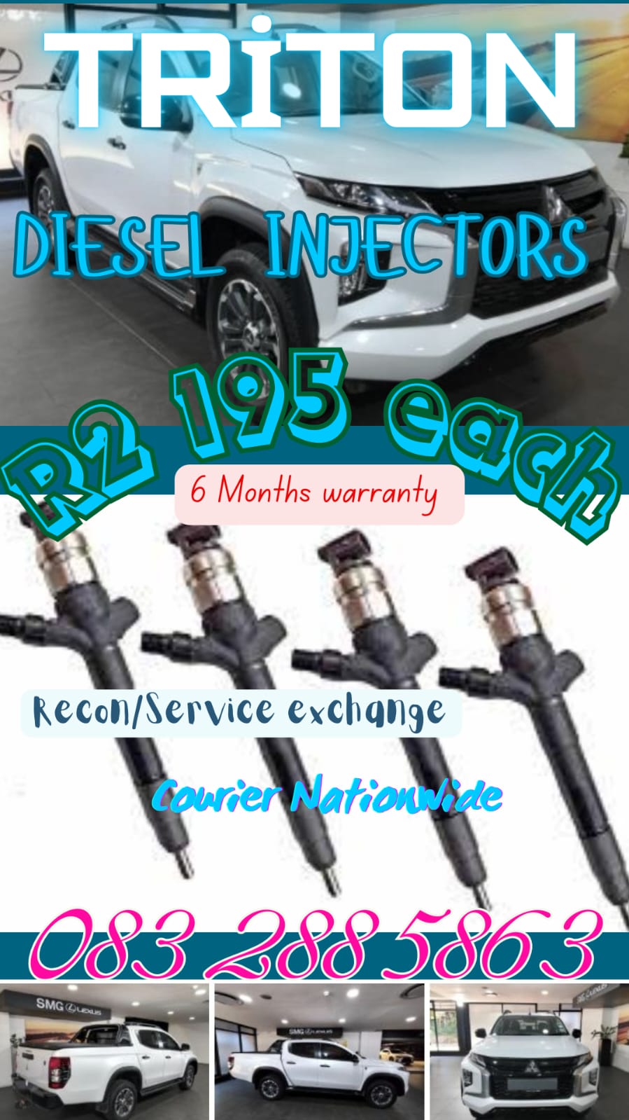 Mitsubishi Triton Diesel Injectors - Private Seller
