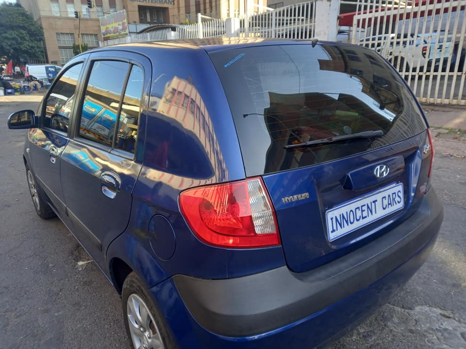 2007 HYUNDAI GETZ HATCHBACK 1.4 PETROL, MANUAL, BLUE COLOR
