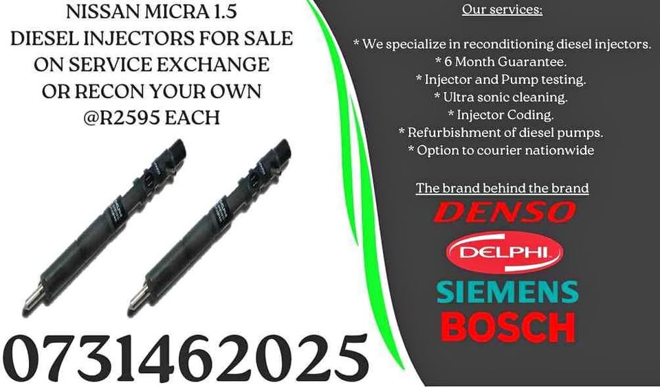 Nissan micra diesel injectors for sale - Private Seller Nissan micra diesel injectors for sale - Private Seller