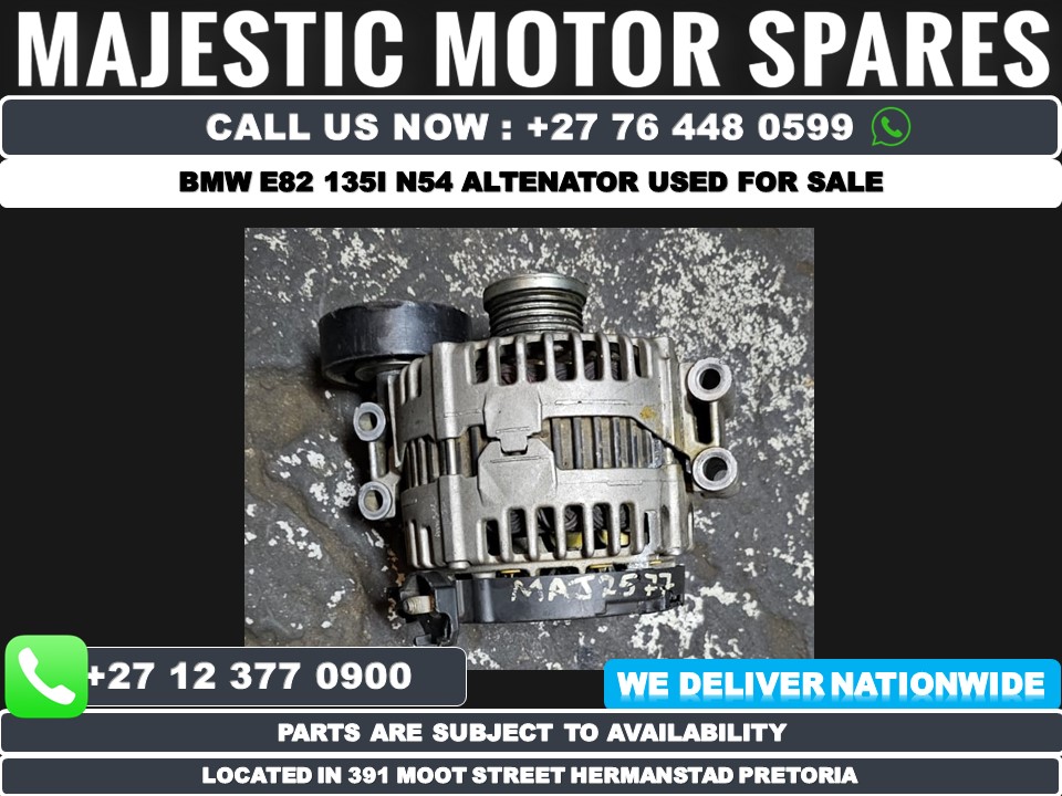 Bmw E82 135i N54 Alternator used MAJ2577 - Private Seller Bmw E82 135i N54 Alternator used MAJ2577 - Private Seller