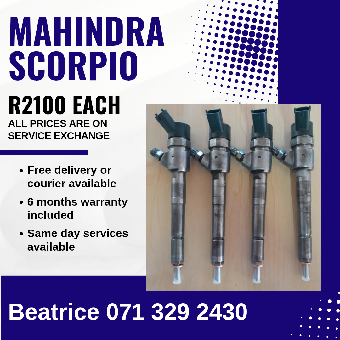 MAHINDRA SCORPIO DIESEL INJECTORS FOR SALE WITH WARRANTY - Private Seller MAHINDRA SCORPIO DIESEL INJECTORS FOR SALE WITH WARRANTY - Private Seller