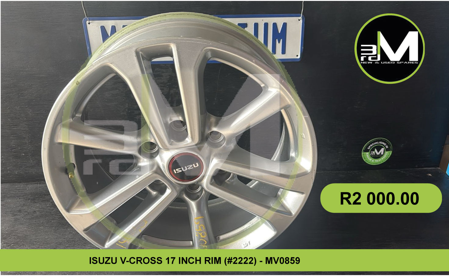 ISUZU V-CROSS 17 INCH RIM (2222) - MV0859 - Private Seller ISUZU V-CROSS 17 INCH RIM (2222) - MV0859 - Private Seller