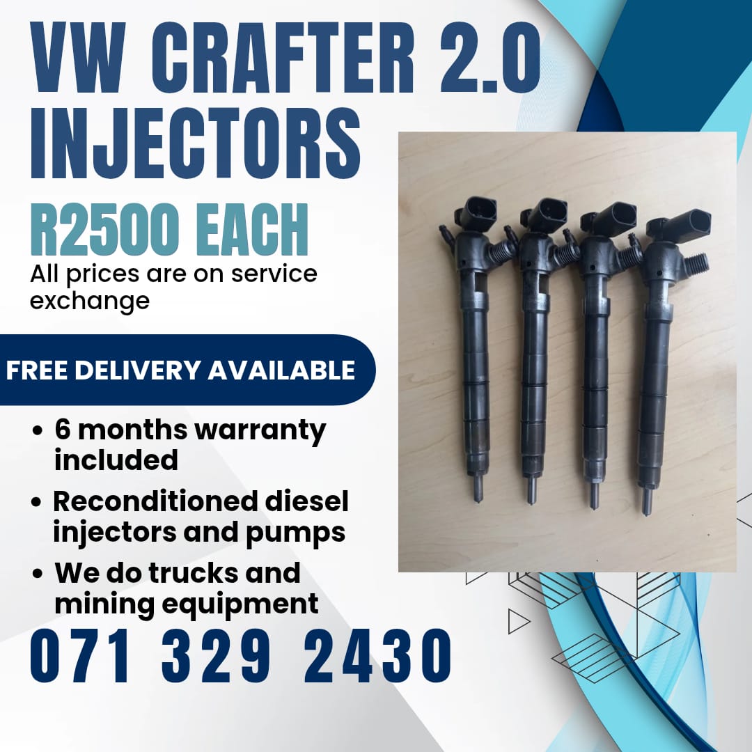 VW CRAFTER 2.0 INJECTORS FOR SALE WITH WARRANTY - Private Seller VW CRAFTER 2.0 INJECTORS FOR SALE WITH WARRANTY - Private Seller