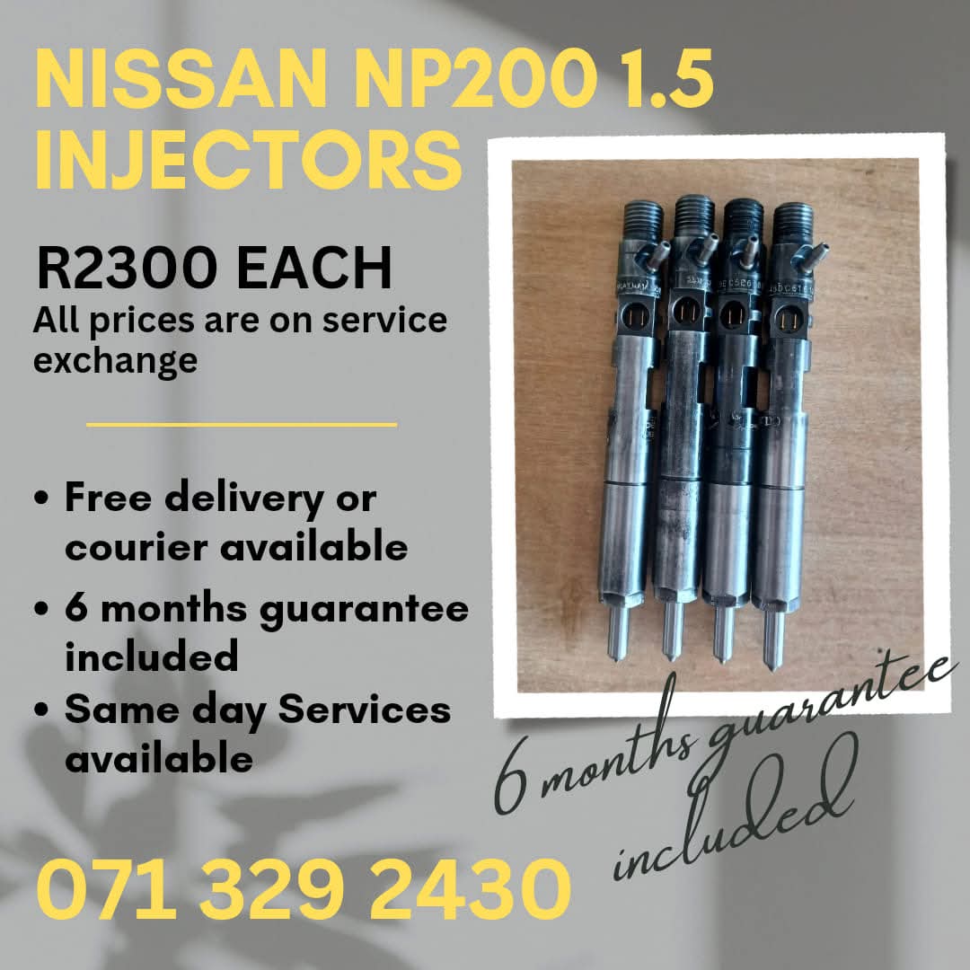 NISSAN NP200 1.5 DIESEL INJECTORS FOR SALE WITH WARRANTY - Private Seller NISSAN NP200 1.5 DIESEL INJECTORS FOR SALE WITH WARRANTY - Private Seller