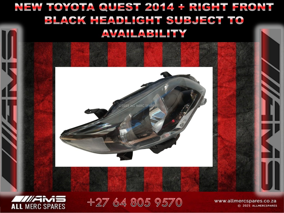 NEW TOYOTA QUEST 2014 + RIGHT FRONT HEADLIGHT - Private Seller NEW TOYOTA QUEST 2014 + RIGHT FRONT HEADLIGHT - Private Seller