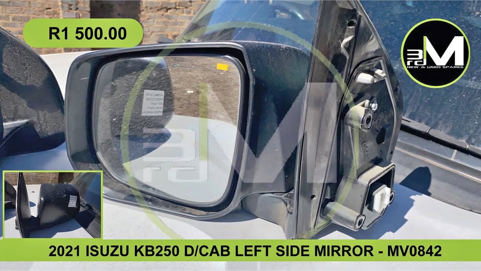 2021 ISUZU KB250 D/CAB LEFT SIDE MIRROR – MV0842