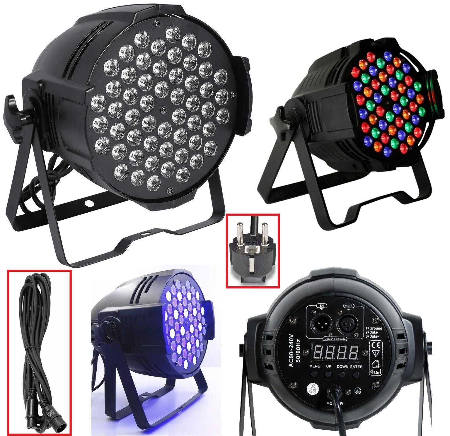 Professional Disco Stage DJ Party Wash LED Light DMX512 PARCAN RGBWA. Brand NEW