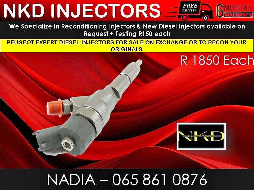 Peugeot Exert diesel injectors for sale or recon with 6 months warranty