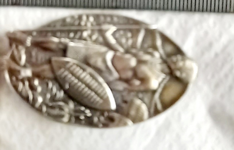 Zulu Warrior Sterling Silver Brooch by Joe Calafato