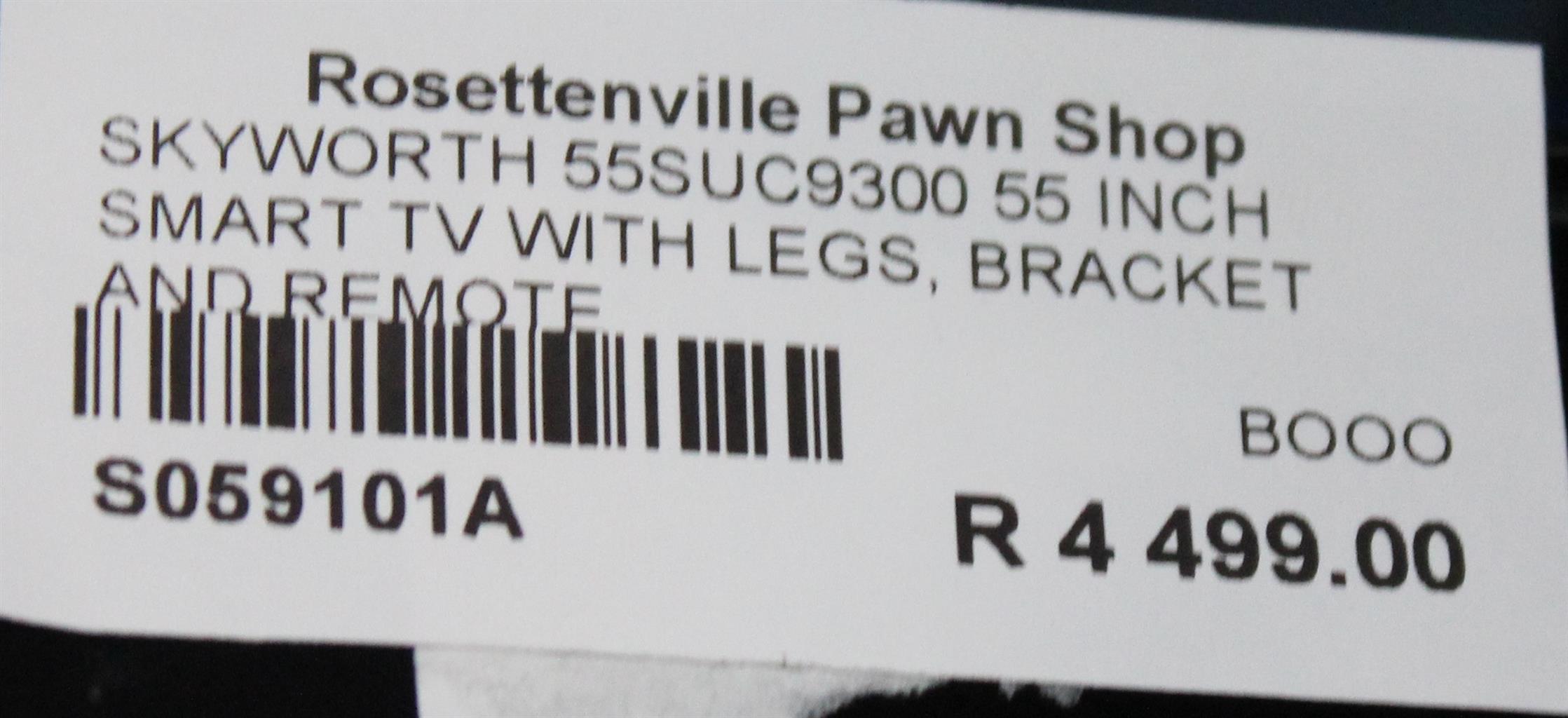 SKYWORTH 55SUC9300 55 INCH SMART TV WITH LEGS,BRACKET AND REMOTE S059101A
