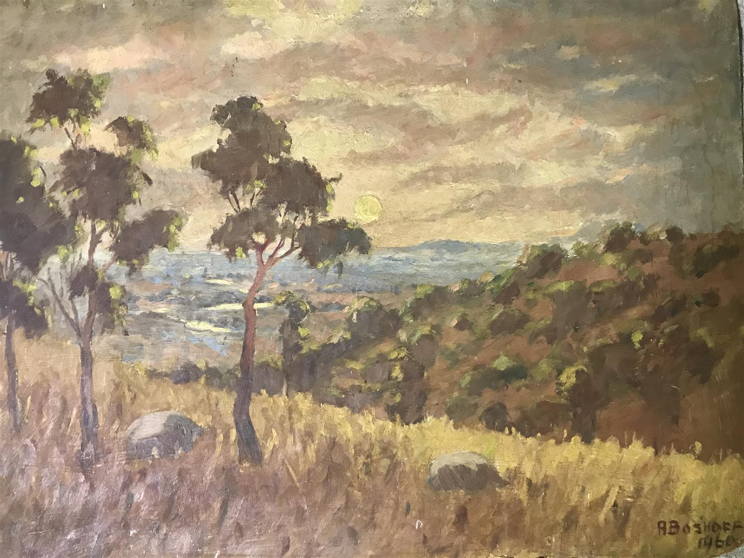Adriaan Boshoff Painting 67cm x 51cm Adriaan Boshoff Painting 67cm x 51cm