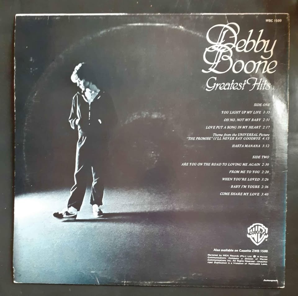 Debby Boone Greatest Hits LP Record