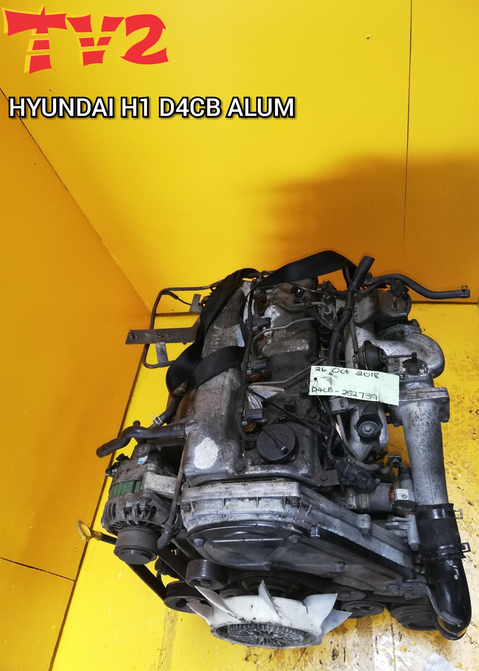 HYUNDAI H1 D4CB ALUMINUM TOP 2.5 ENGINE FOR SALE HYUNDAI H1 D4CB ALUMINUM TOP 2.5 ENGINE FOR SALE