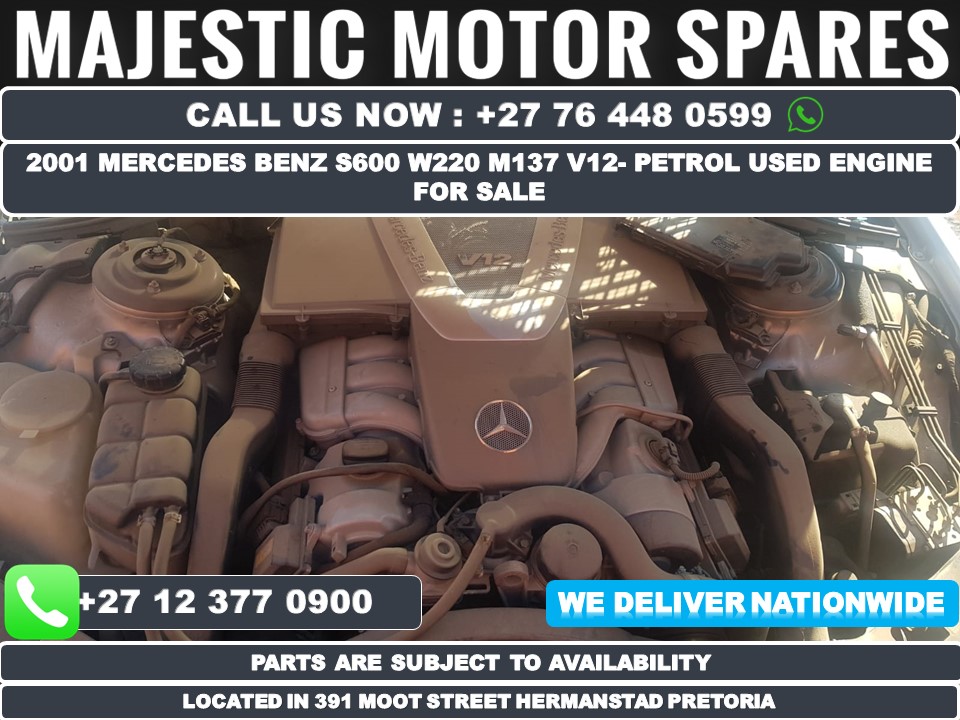 2001 Mercedes Benz M137 V12 W220 engine for sale - Private Seller 2001 Mercedes Benz M137 V12 W220 engine for sale - Private Seller