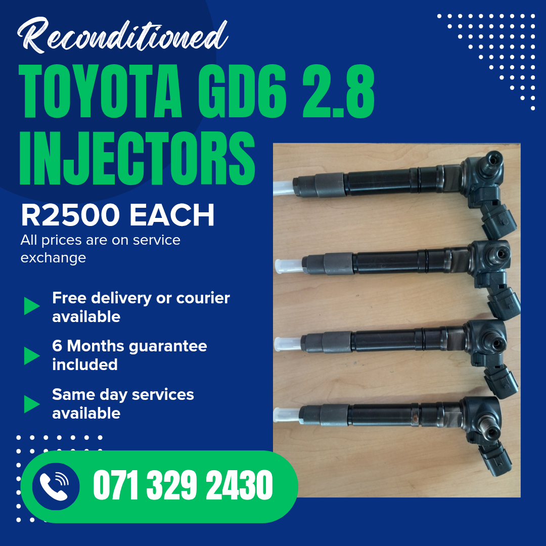 TOYOTA GD6 2.8 DIESEL INJECTORS FOR SALE WITH WARRANTY - Private Seller TOYOTA GD6 2.8 DIESEL INJECTORS FOR SALE WITH WARRANTY - Private Seller