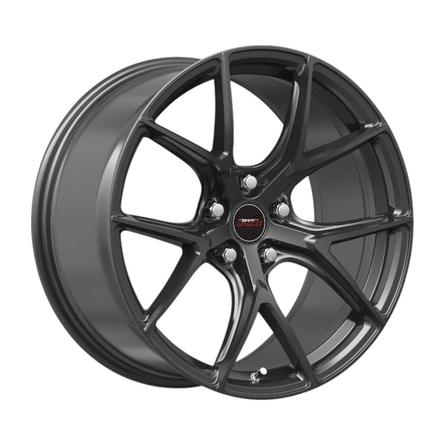 19″ A-Line Dynamic 5/120 Velvet Black Flow Form Alloy Wheels (Front Fitment)